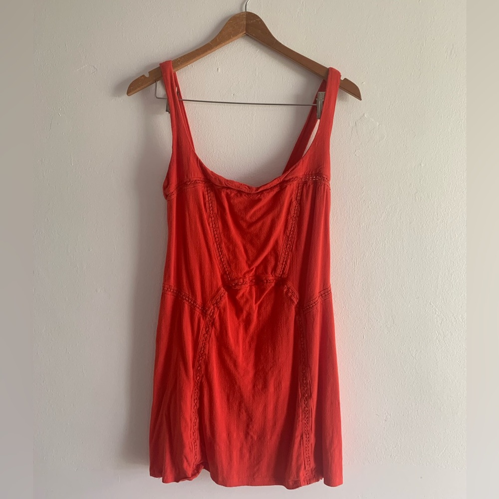 FREE PEOPLE red mini dress